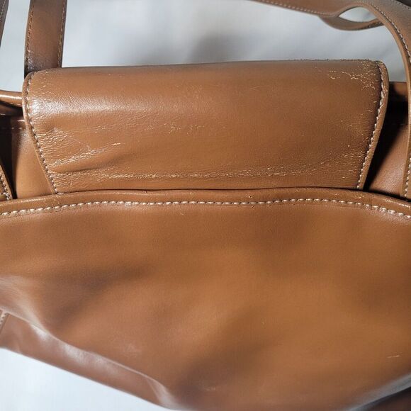 Cole Haan Leather Tote/Shoulder Bag - Tan - Picture 7 of 10
